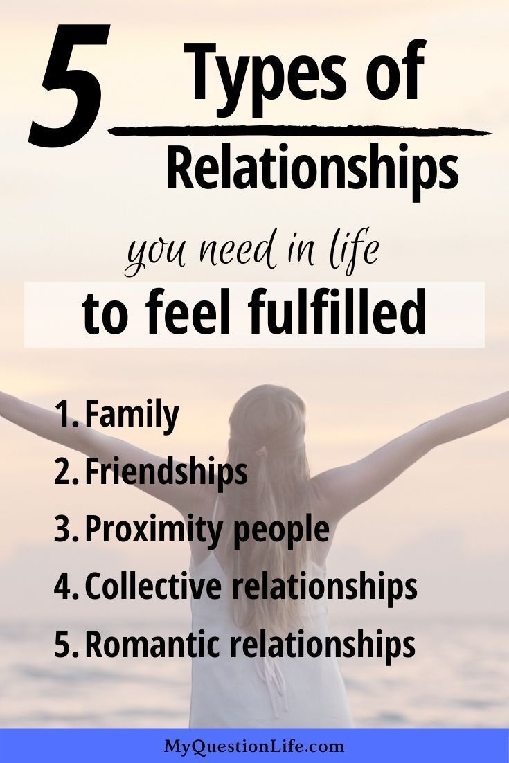 what are five types of relationships