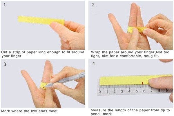 How to measure ring size Using String or Floss - whoopzz