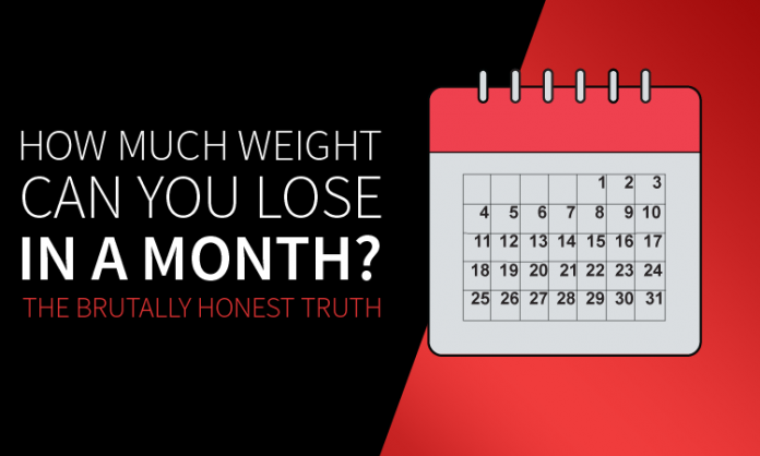 How much weight can you lose in a month