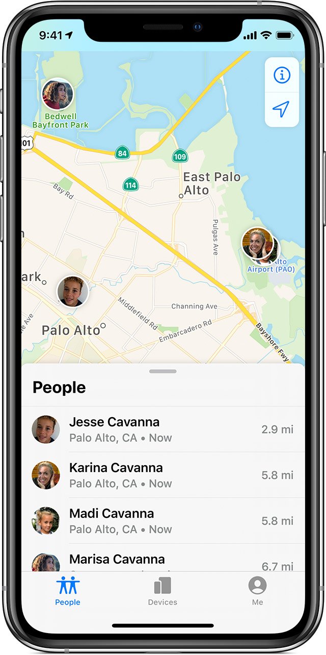 How to share location on iphone
